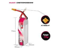 Vizualizare alternativă a GNB 720mAh 4S 100C XT30